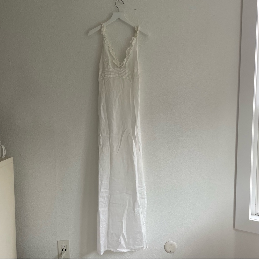 Cosabella White Linen Dress Xsmall